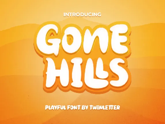 Gone Hills font