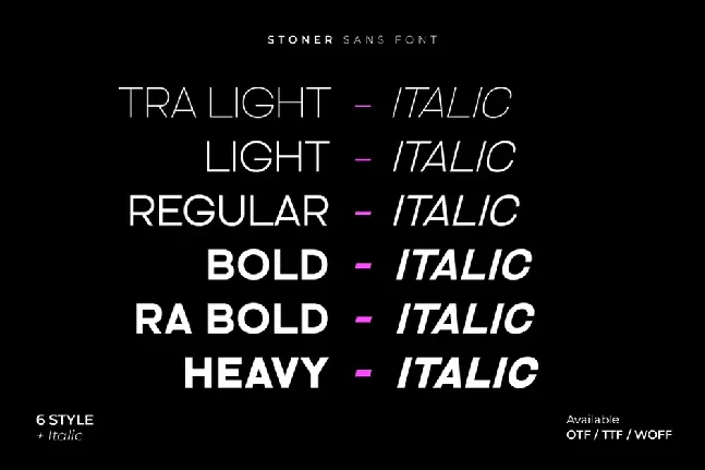 StonerDemo font