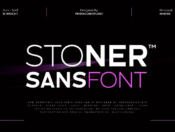 StonerDemo font