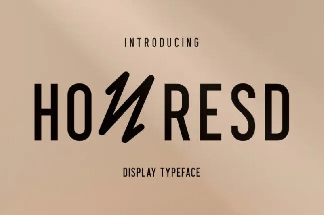 Honresd Typeface font