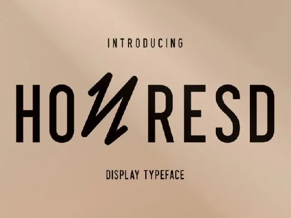 Honresd Typeface font