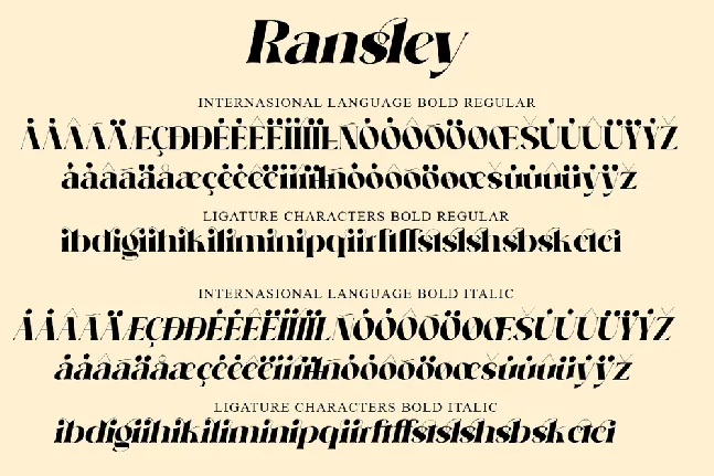 Ransley font