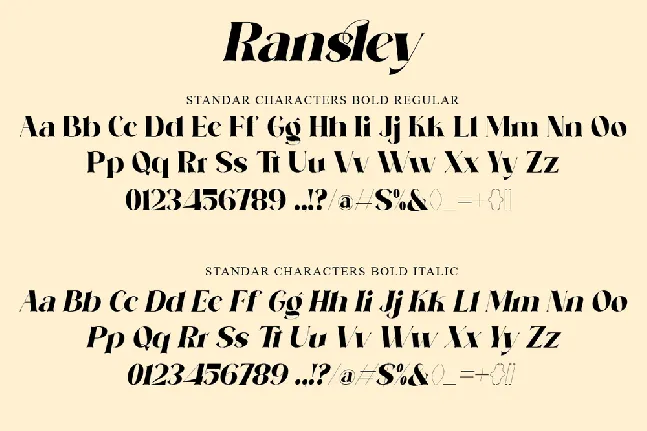 Ransley font