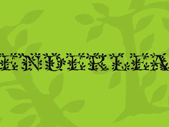 Tenderleaf font