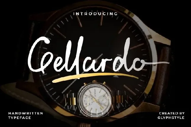 Gellardo Handwritten Typeface font