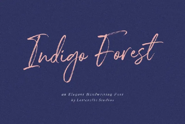 Indigo Forest Script font