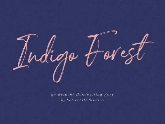 Indigo Forest Script font