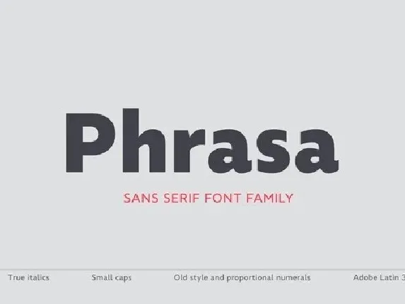 Phrasa Sans Serif font