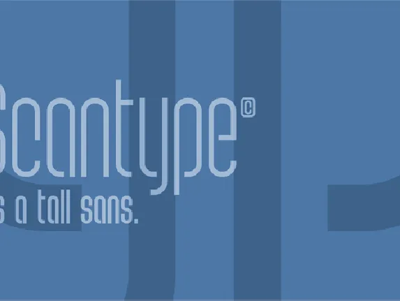 Scantype font