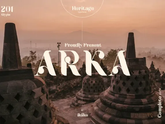 Arka Typeface font