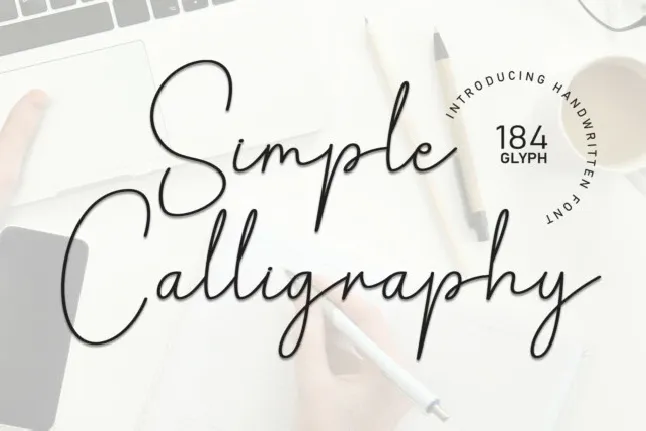 Simple Calligraphy font