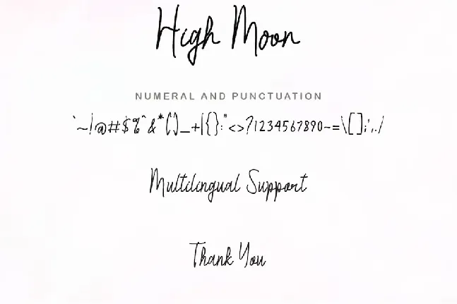 High Moon font