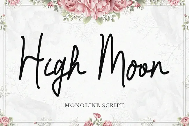 High Moon font