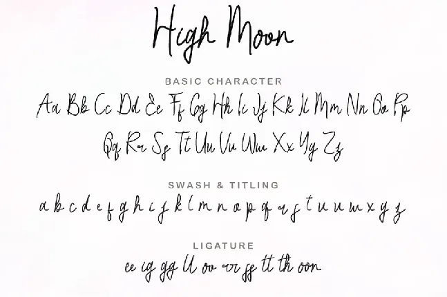 High Moon font