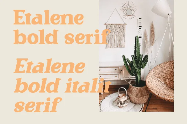 Etalene font