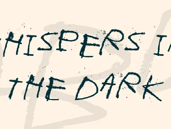 Whispers in the dark font