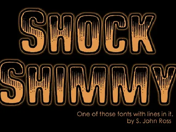 Shock Shimmy font