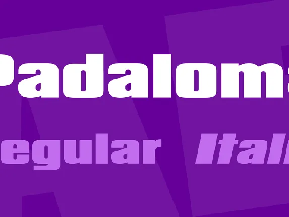 Padaloma font