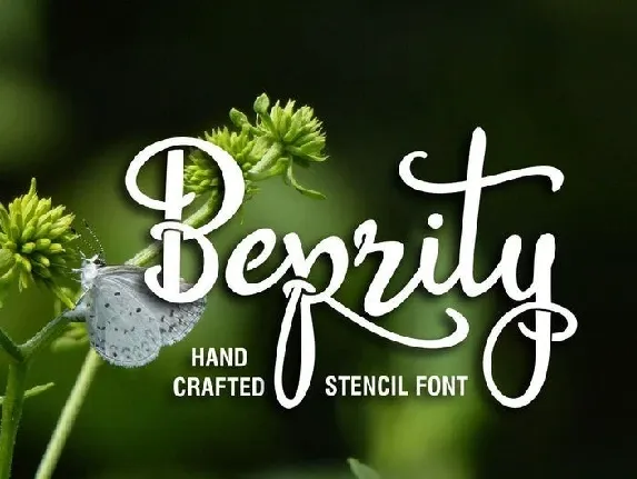 Beprity Stencil Calligraphy Script font