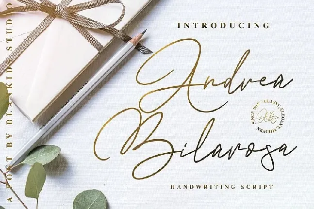 Andrea Belarosa Handwritten font