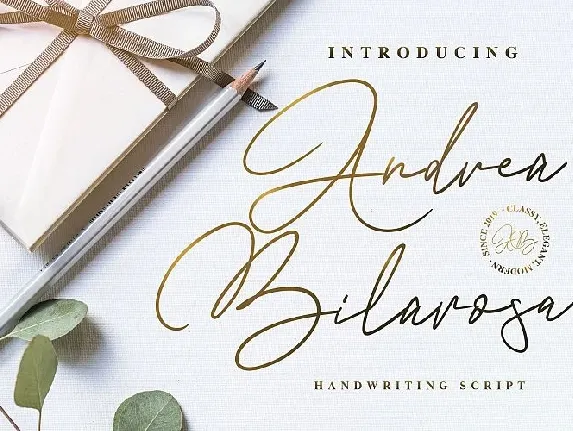 Andrea Belarosa Handwritten font