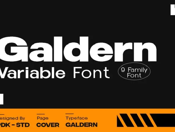 Galdern font