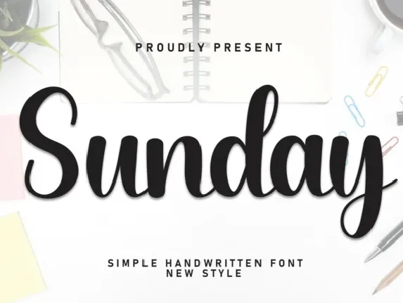 Sunday Script font