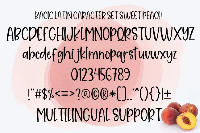 Sweet Peach font