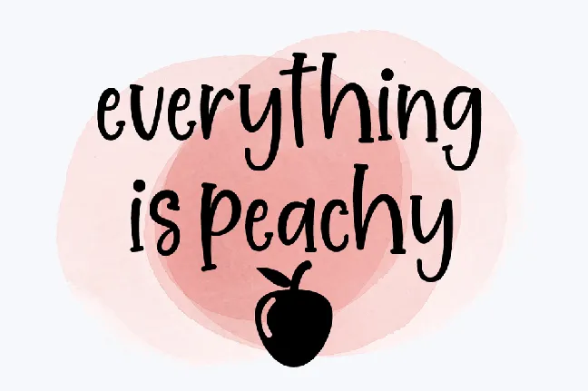 Sweet Peach font