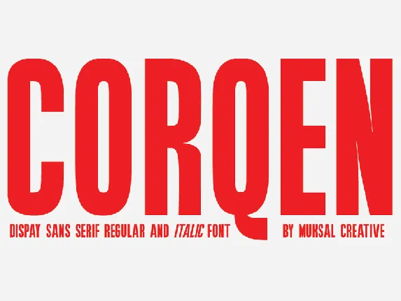 Corqen font