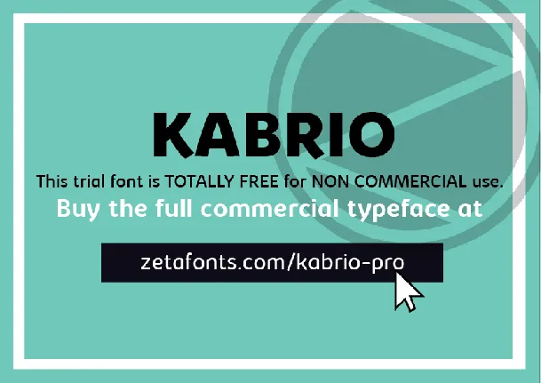 Kabrio font