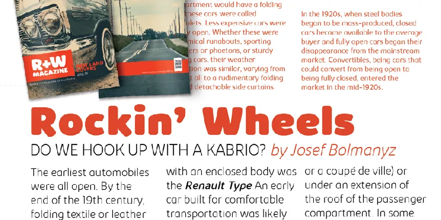 Kabrio font