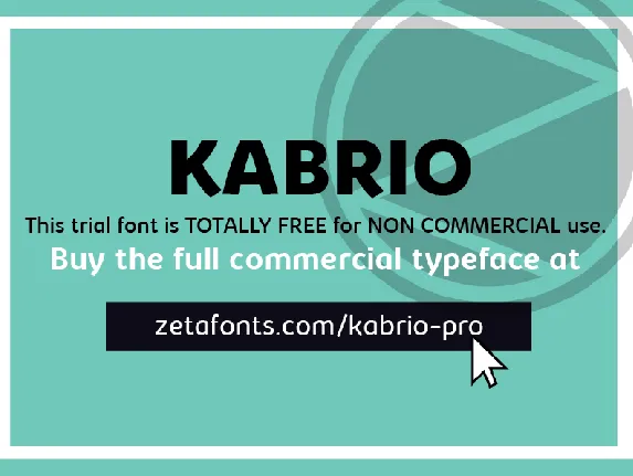 Kabrio font