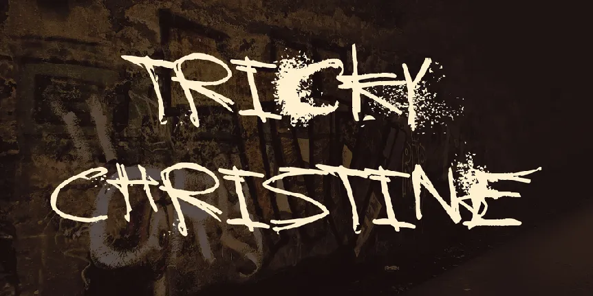 Tricky Christine font