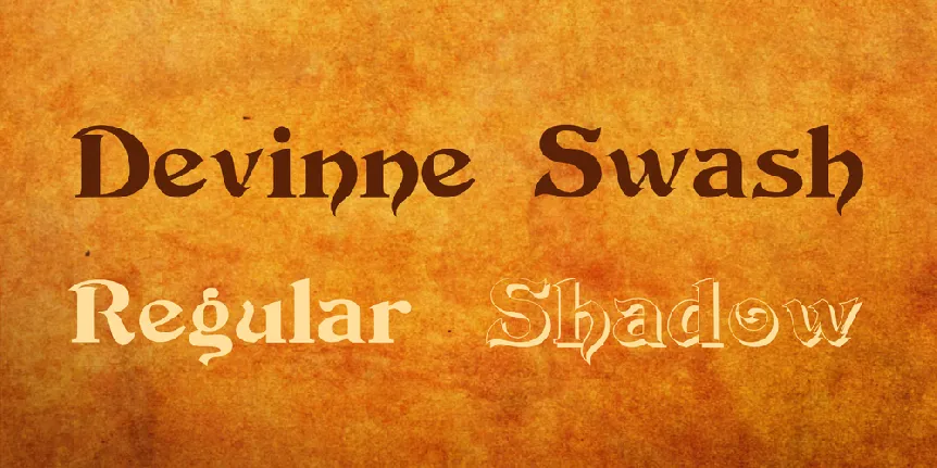 Devinne Swash font