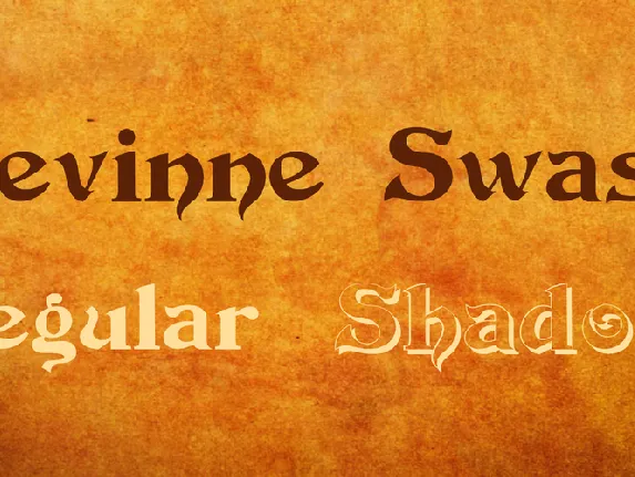 Devinne Swash font