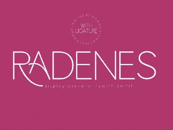 Radenes font