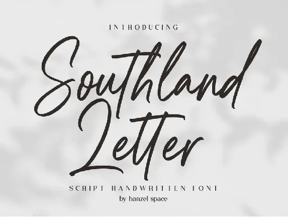 Southland Letter font