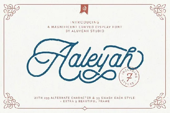 Aaleyah Monoline Script font