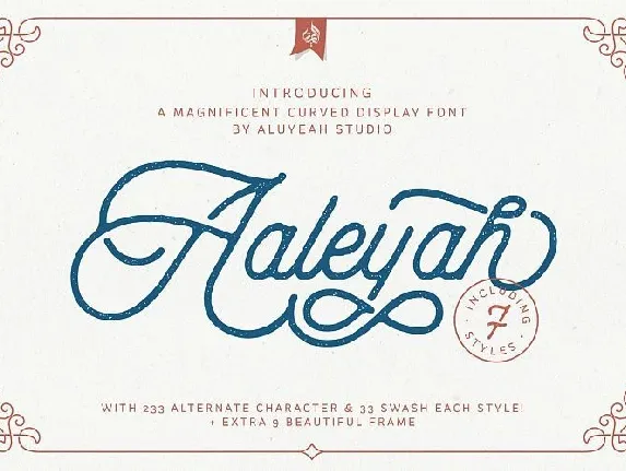 Aaleyah Monoline Script font