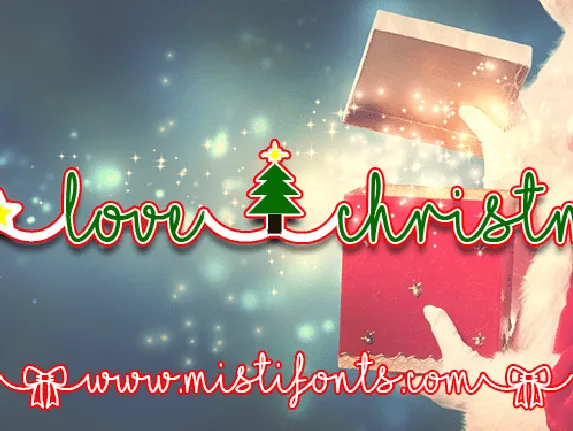 I Love Christmas font