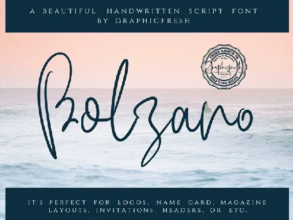 Bolzano Script font