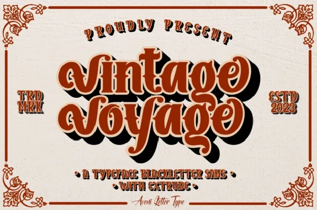 Vintage Voyage font