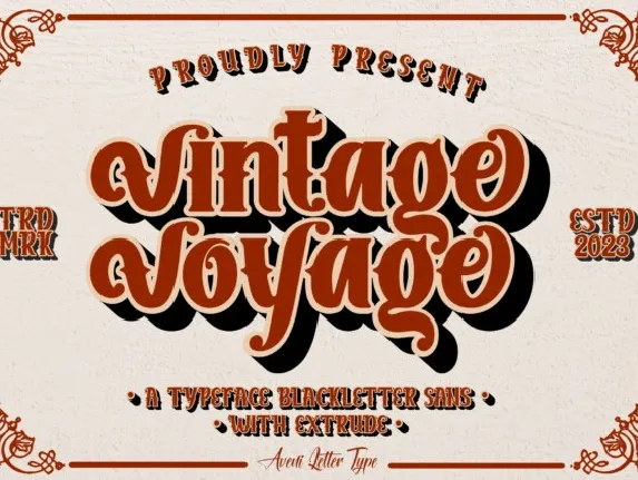 Vintage Voyage font