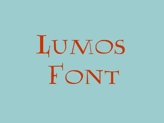 Lumos font