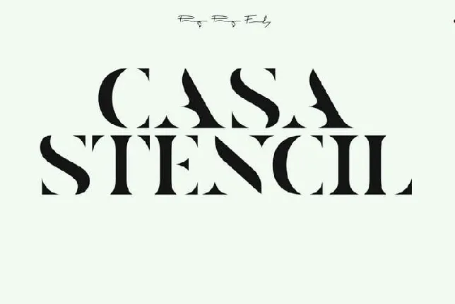 Casa Stencil font