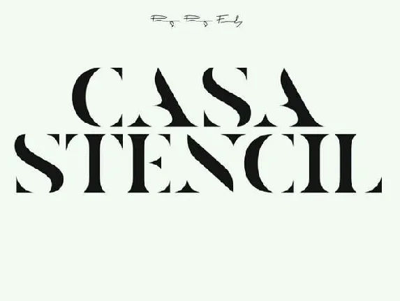 Casa Stencil font