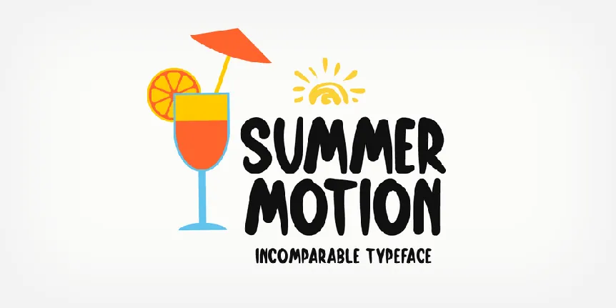 Summer Motion font