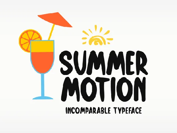 Summer Motion font