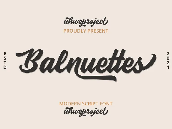 Balnuettes font